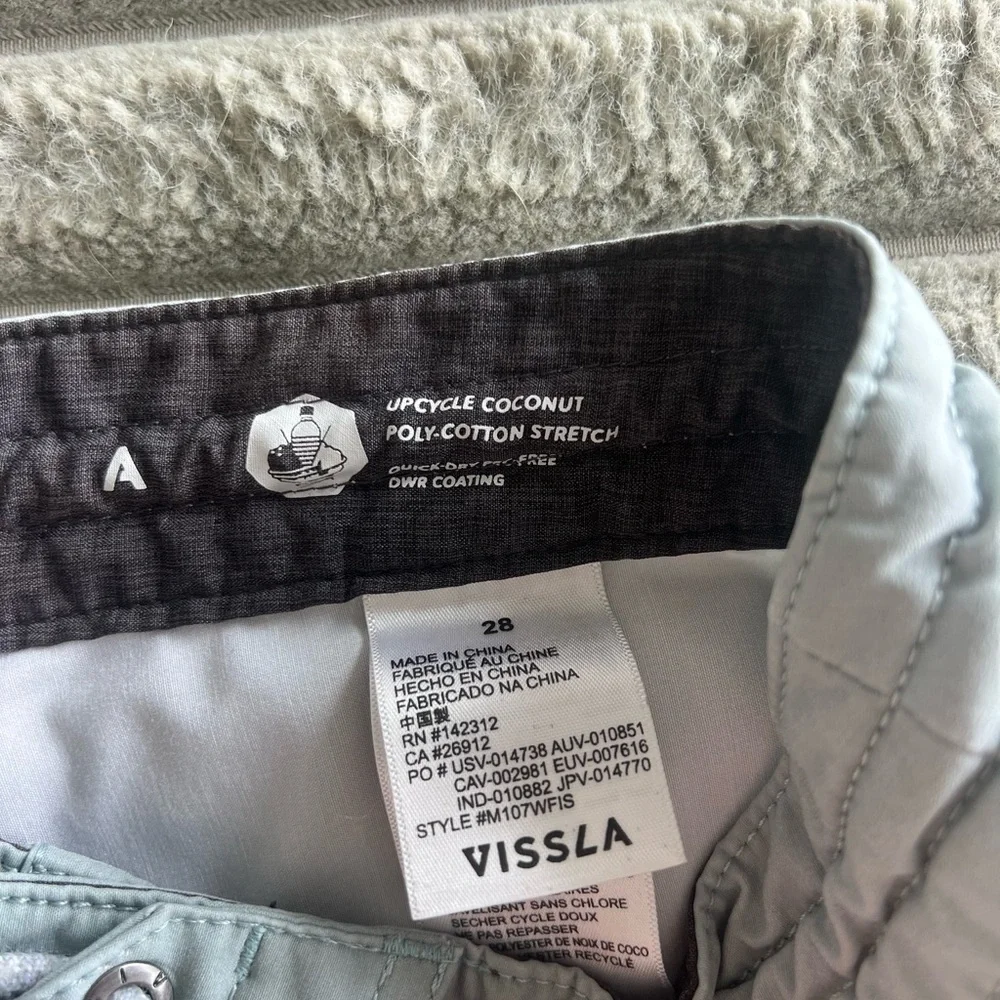 VISSLA Blue and Brown Board Shorts Quick-Dry Swimwear